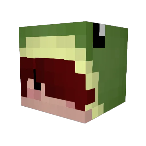 leiqs Minecraft avatar head, 3D render