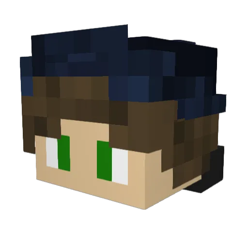 leirrbag Minecraft avatar head, 3D render