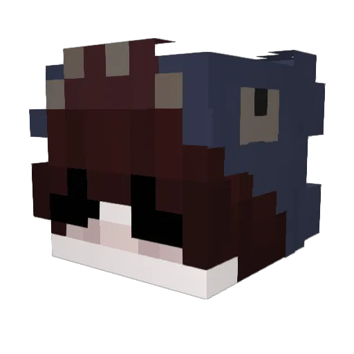 leiughh Minecraft avatar head, 3D render