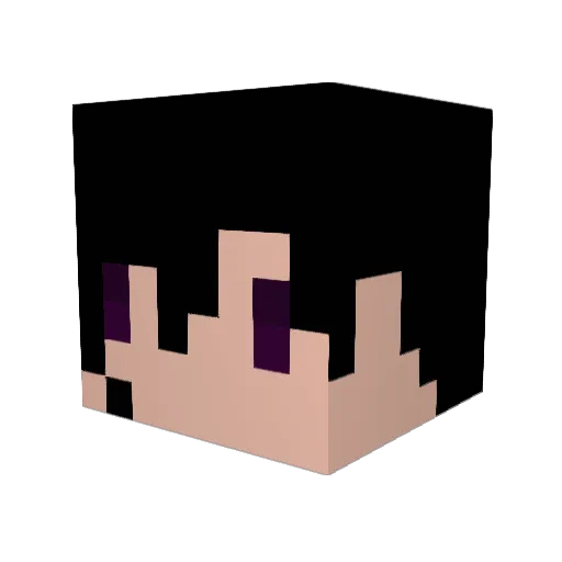 lejacky Minecraft avatar head, 3D render