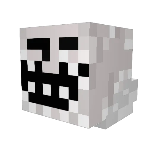 lekcja Minecraft avatar head, 3D render