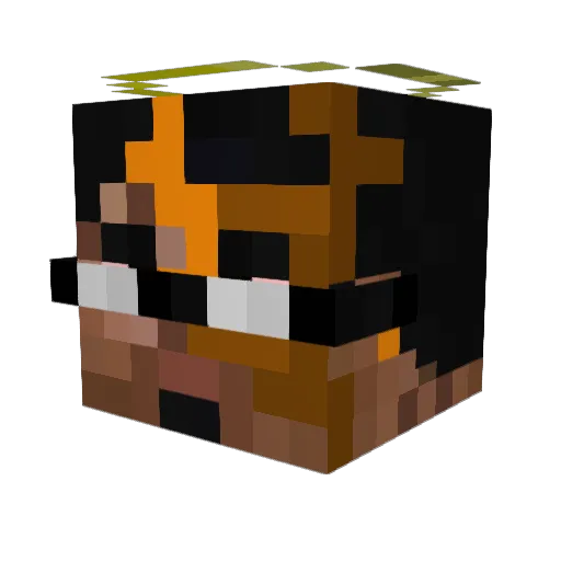lekeoi Minecraft avatar head, 3D render