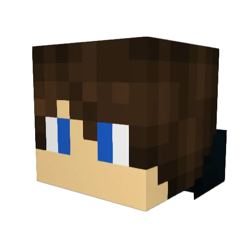 lekiry Minecraft avatar head, 3D render