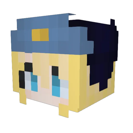 lekogutt Minecraft avatar head, 3D render