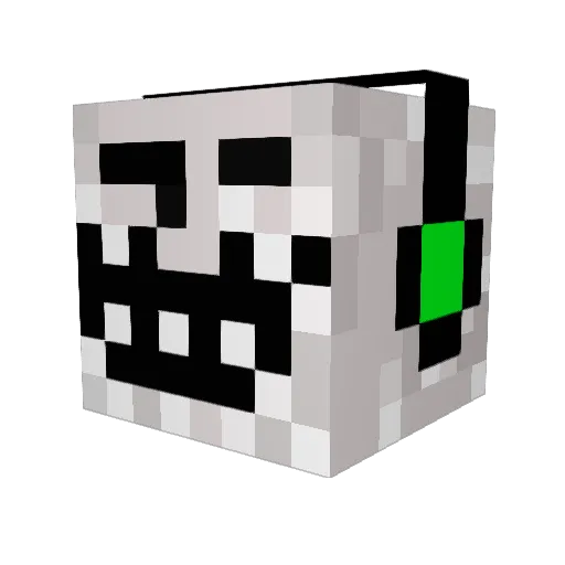 lekso100 Minecraft avatar head, 3D render