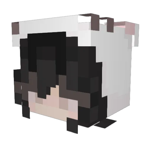 lekssus Minecraft avatar head, 3D render