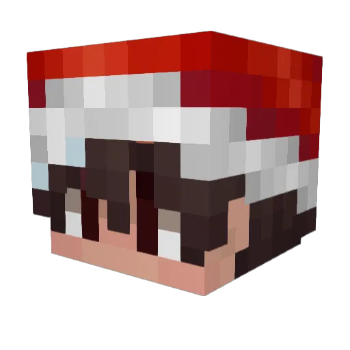 lele2pac Minecraft avatar head, 3D render