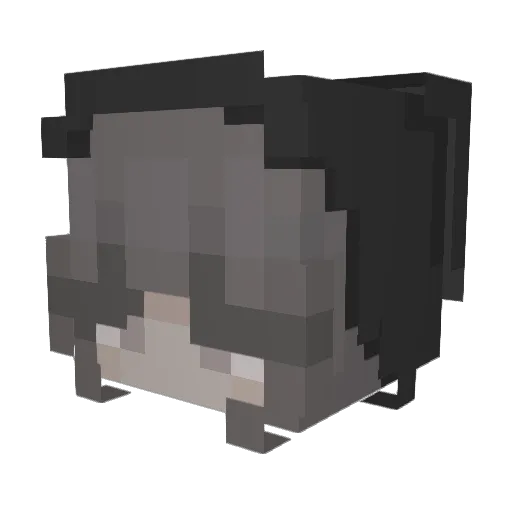 lelemrry Minecraft avatar head, 3D render