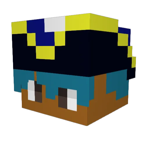 leljose27 Minecraft avatar head, 3D render