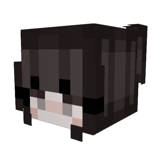 lellegirl Minecraft avatar head, 3D render