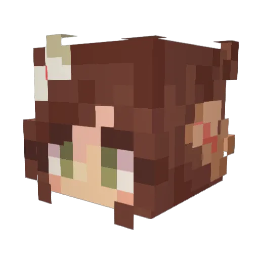 lellyyyy Minecraft avatar head, 3D render