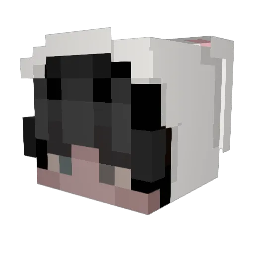 leluth Minecraft avatar head, 3D render
