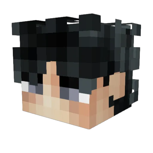 lemarocain Minecraft avatar head, 3D render