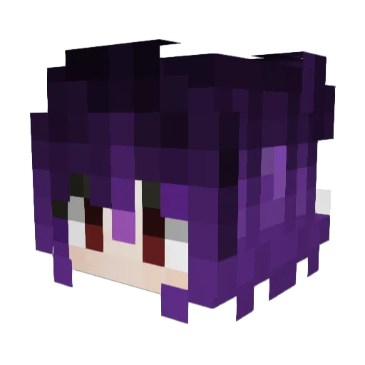 lemasymasa Minecraft avatar head, 3D render