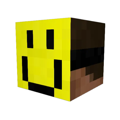 lemecsuperfort Minecraft avatar head, 3D render