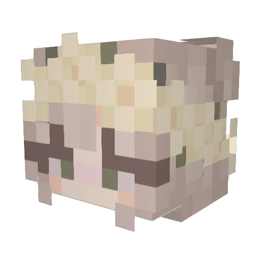 lemedrivedaboat Minecraft avatar head, 3D render