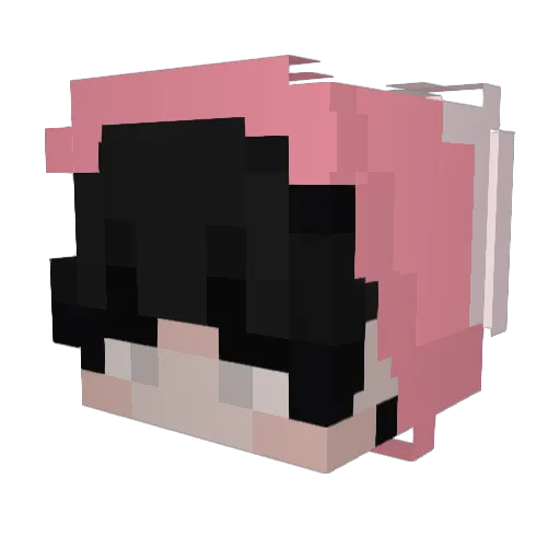 lemengton Minecraft avatar head, 3D render