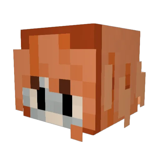 lemlon_s0da Minecraft avatar head, 3D render