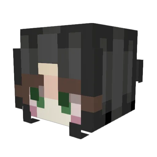 lemodine Minecraft avatar head, 3D render