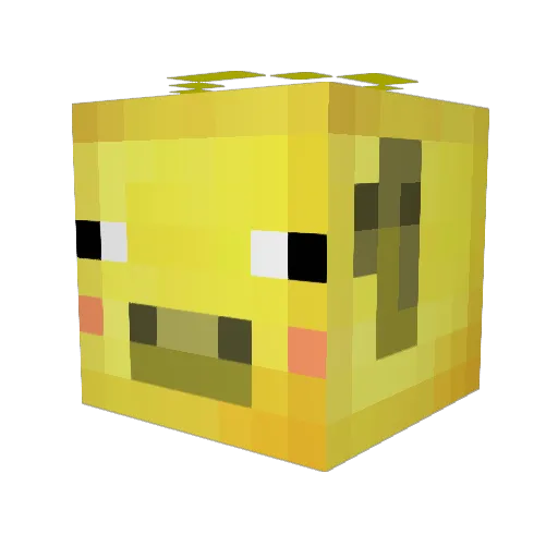 lemon2525 Minecraft avatar head, 3D render