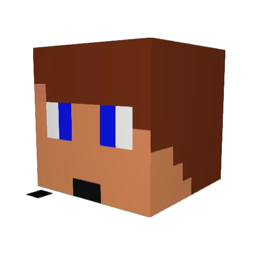 lemon7373 Minecraft avatar head, 3D render