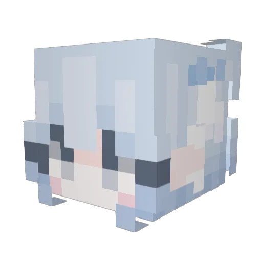 lemon985 Minecraft avatar head, 3D render