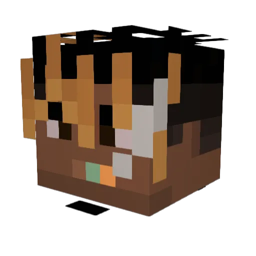 lemon999_ Minecraft avatar head, 3D render