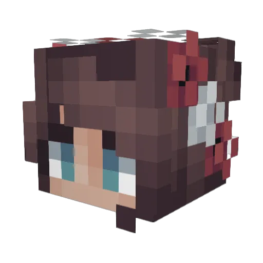 lemon_bubble Minecraft avatar head, 3D render