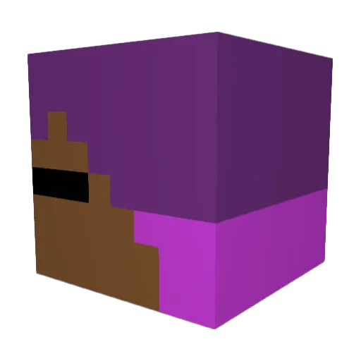 lemon_parade Minecraft avatar head, 3D render
