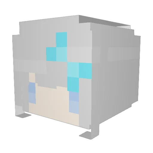 lemon_sunny Minecraft avatar head, 3D render