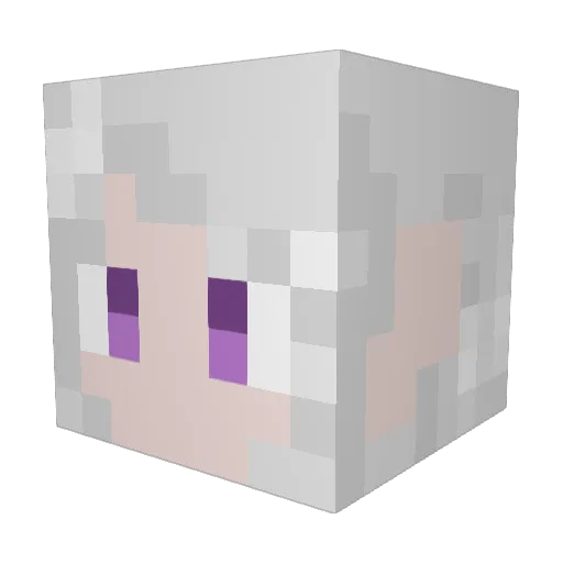 lemona_kk Minecraft avatar head, 3D render