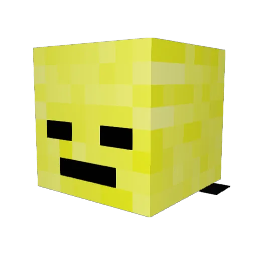 lemonacee Minecraft avatar head, 3D render