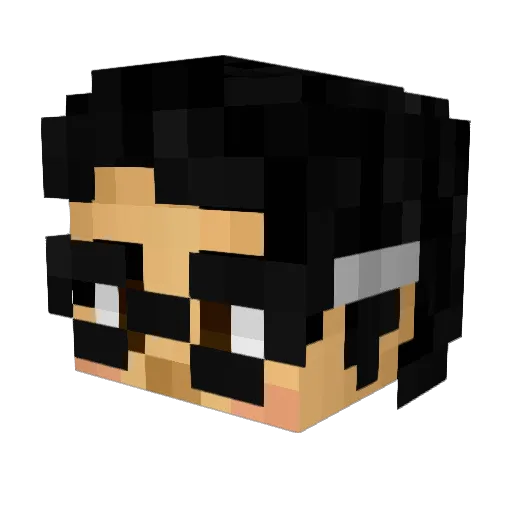 lemonadedrinker Minecraft avatar head, 3D render
