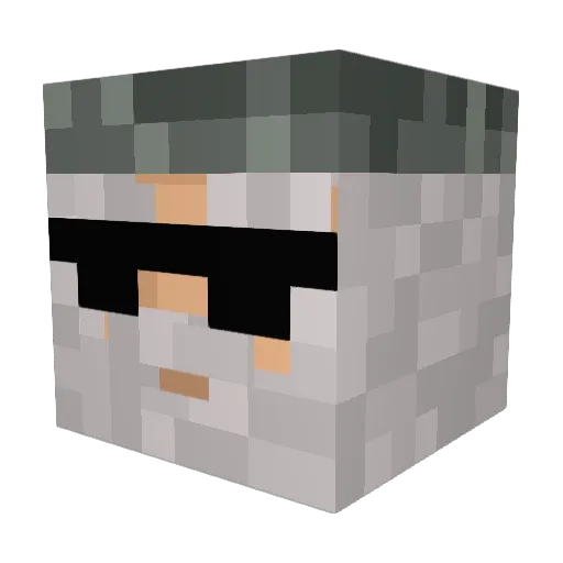 lemonadekidney Minecraft avatar head, 3D render