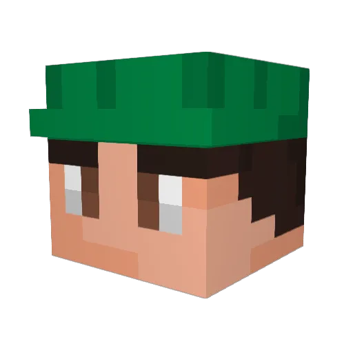 lemonadepie Minecraft avatar head, 3D render
