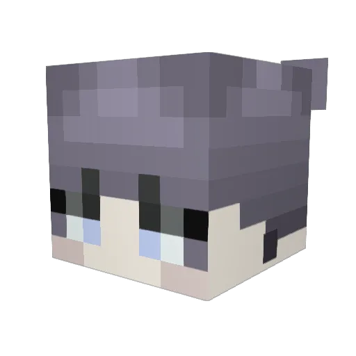 lemonadetwo Minecraft avatar head, 3D render