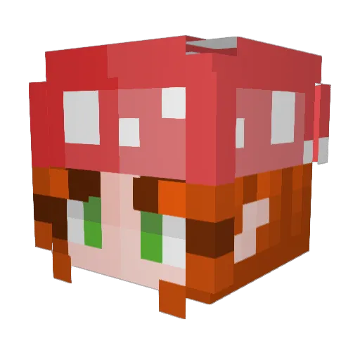 lemonbug18 Minecraft avatar head, 3D render