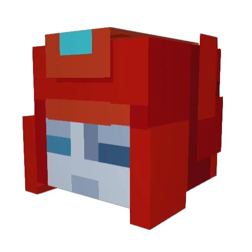 lemoncompass Minecraft avatar head, 3D render
