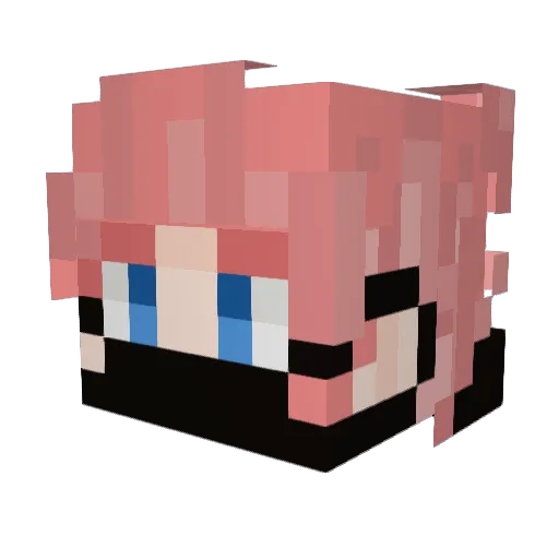 lemoncrepe Minecraft avatar head, 3D render