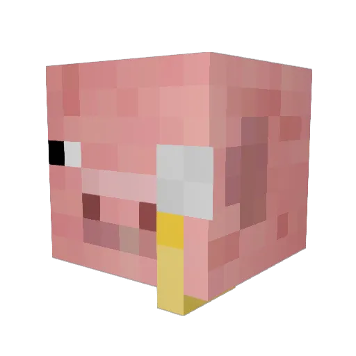 lemonda_ Minecraft avatar head, 3D render