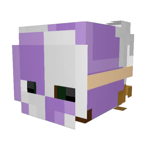 lemondaide Minecraft avatar head, 3D render