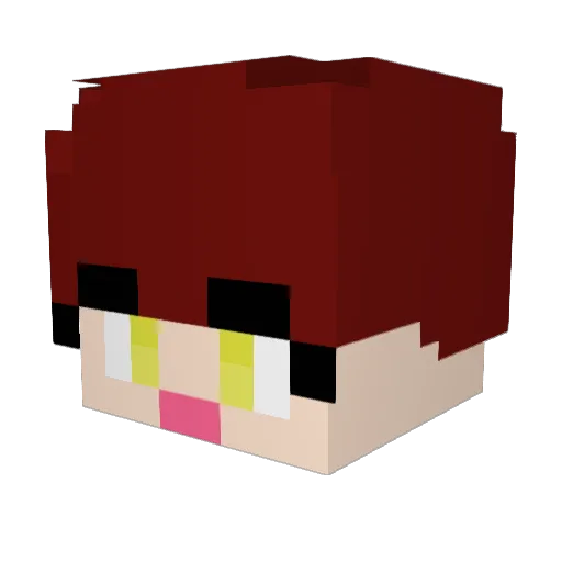lemondochi Minecraft avatar head, 3D render