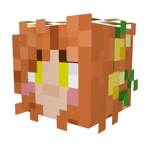 lemondropsz Minecraft avatar head, 3D render