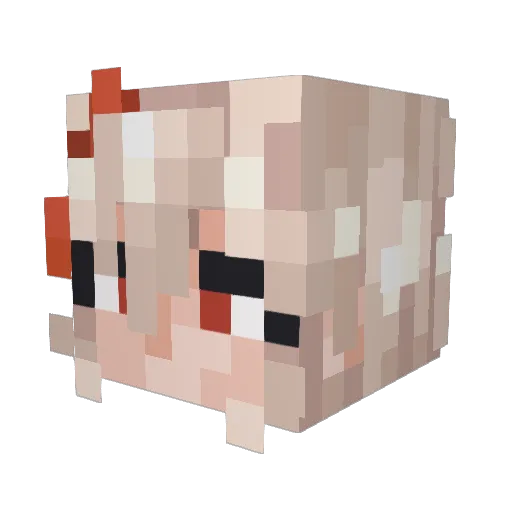 lemongrub Minecraft avatar head, 3D render