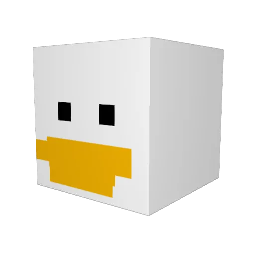 lemoniq0 Minecraft avatar head, 3D render