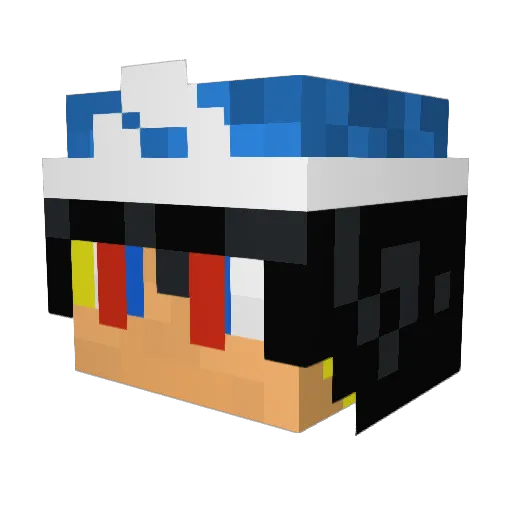 lemonjel Minecraft avatar head, 3D render