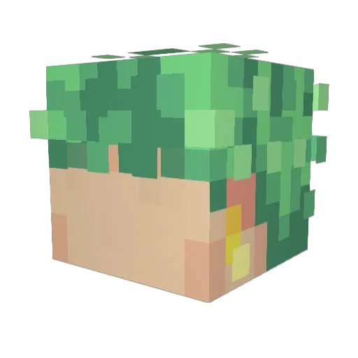 lemonkeyeh Minecraft avatar head, 3D render