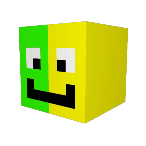lemonlime11 Minecraft avatar head, 3D render