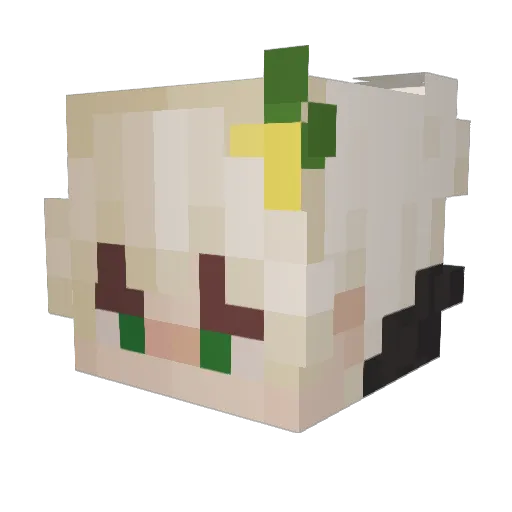 lemonman12 Minecraft avatar head, 3D render