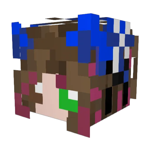 lemonnn787 Minecraft avatar head, 3D render